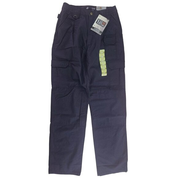 5.11 Tactical Mens Cotton Canvas Cargo Pants 28" x 34" Navy New With Tags NWT - Picture 1 of 12